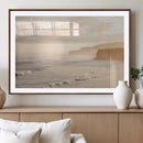 Misty Coastal Wall Art Canvas Print – Framed Golden Sunset by MyGreatCanvas | Canvas Wall Art Prints | Photo Prints & Wall Decor