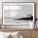 Surfer Cliffs Wall Art Canvas Print – Framed Black White by MyGreatCanvas | Canvas Wall Art Prints | Photo Prints & Wall Decor