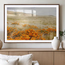 Golden Wildflowers Wall Art Canvas Print – Framed Hills by MyGreatCanvas | Canvas Wall Art Prints | Photo Prints & Wall Decor