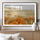Golden Wildflowers Wall Art Canvas Print – Framed Hills by MyGreatCanvas | Canvas Wall Art Prints | Photo Prints & Wall Decor