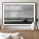Motorcycle Beach Wall Art Canvas Print – Framed Vintage by MyGreatCanvas | Canvas Wall Art Prints | Photo Prints & Wall Decor
