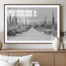 Winter Wall Art Canvas Print – Framed Cactus Path Art by MyGreatCanvas | Canvas Wall Art Prints | Photo Prints & Wall Decor