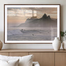 Sunset Surfing Wall Art Canvas Print – Framed Misty by MyGreatCanvas | Canvas Wall Art Prints | Photo Prints & Wall Decor