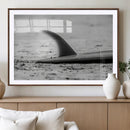 Black White Surfboard Wall Art Canvas Print – Framed by MyGreatCanvas | Canvas Wall Art Prints | Photo Prints & Wall Decor