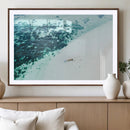 Minimal Beach Wall Art – Framed Ocean Swimming Canvas by MyGreatCanvas | Canvas Wall Art Prints | Photo Prints & Wall Decor