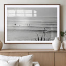 Surfer Silhouette Wall Art Canvas Print – Framed Calm Ocean by MyGreatCanvas | Canvas Wall Art Prints | Photo Prints & Wall Decor