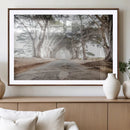 Cypress Tunnel Wall Art – Framed Misty Road Canvas Artwork, by MyGreatCanvas | Canvas Wall Art Prints | Photo Prints & Wall Decor