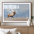 Elk Wall Art Canvas Print – Framed Mountain Wildlife Art by MyGreatCanvas | Canvas Wall Art Prints | Photo Prints & Wall Decor