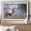 Mountain Elk Wall Art Canvas Print – Framed Rustic Wildlife by MyGreatCanvas | Canvas Wall Art Prints | Photo Prints & Wall Decor