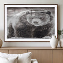 Grizzly Bear Wall Art Canvas Print – Framed Rustic Lodge Art by MyGreatCanvas | Canvas Wall Art Prints | Photo Prints & Wall Decor