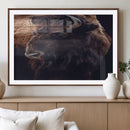 Bison Wall Art Canvas Print – Framed Western Decor Art by MyGreatCanvas | Canvas Wall Art Prints | Photo Prints & Wall Decor