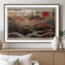 Modern Japanese Wall Art Canvas Print – Framed Abstract