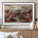Modern Japanese Wall Art Canvas Print – Framed Abstract