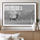 Elk Wildlife Wall Art Canvas Print – Framed Mountain Elk Art by MyGreatCanvas | Canvas Wall Art Prints | Photo Prints & Wall Decor