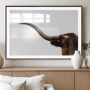 Longhorn Wall Art Canvas Print – Framed Western Cow Texas by MyGreatCanvas | Canvas Wall Art Prints | Photo Prints & Wall Decor