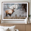 Elk Photography Wall Art Canvas Print – Framed Mountain by MyGreatCanvas | Canvas Wall Art Prints | Photo Prints & Wall Decor