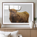 Highland Cow Wall Art Canvas Print – Framed Farmhouse Wall by MyGreatCanvas | Canvas Wall Art Prints | Photo Prints & Wall Decor