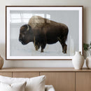 Bison Wall Art Canvas Print – Framed Western Wildlife