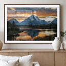 Mountain Sunset Wall Art Canvas Print – Framed Alpine by MyGreatCanvas | Canvas Wall Art Prints | Photo Prints & Wall Decor