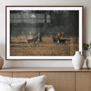Deer Wall Art Canvas Print – Framed Rustic Wildlife Art by MyGreatCanvas | Canvas Wall Art Prints | Photo Prints & Wall Decor