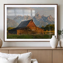 Rustic Barn Wall Art Canvas Print – Framed Grand Teton Park