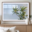 Palm Trees Wall Art Canvas Print – Framed Tropical Coastal