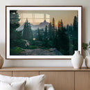 Mountain Wall Art Canvas Print – Framed Forest Serenity