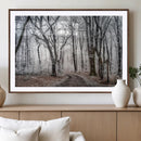 Winter Forest Wall Art Canvas Print – Framed Frosty Woodland by MyGreatCanvas | Canvas Wall Art Prints | Photo Prints & Wall Decor