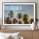 Palms Wall Art Canvas Print – Framed Tropical Coastal Nature