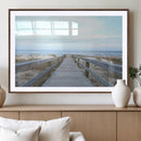 Beach Boardwalk Wall Art Canvas Print – Framed Coastal