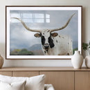 Texas Longhorn Wall Art Canvas Print – Framed Western Rustic by MyGreatCanvas | Canvas Wall Art Prints | Photo Prints & Wall Decor