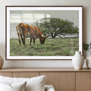 Texas Longhorn Wall Art Canvas Print – Framed Rustic Ranch by MyGreatCanvas | Canvas Wall Art Prints | Photo Prints & Wall Decor