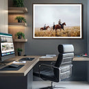Western Cowboys Wall Art Canvas Print – Rustic Prairie