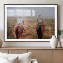 Cowboy Wall Art Canvas Print – Framed Western Ranch Scene by MyGreatCanvas | Canvas Wall Art Prints | Photo Prints & Wall Decor