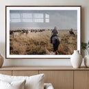 Western Wall Art Canvas Print – Framed Cowboy Cattle Drive by MyGreatCanvas | Canvas Wall Art Prints | Photo Prints & Wall Decor