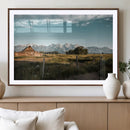 Rustic Farmhouse Wall Art Canvas Print – Framed Mountain by MyGreatCanvas | Canvas Wall Art Prints | Photo Prints & Wall Decor