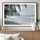 Tropical Beach Wall Art Canvas Print – Framed Serene Ocean by MyGreatCanvas | Canvas Wall Art Prints | Photo Prints & Wall Decor