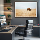 Buffalo Wall Art Canvas Print – Framed Western Wildlife