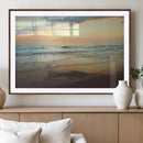 Sunset Seascape Wall Art Canvas Print – Framed Pastel Ocean by MyGreatCanvas | Canvas Wall Art Prints | Photo Prints & Wall Decor