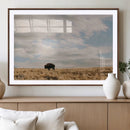 American Wild Bison Wall Art Canvas Print – Framed Rustic by MyGreatCanvas | Canvas Wall Art Prints | Photo Prints & Wall Decor