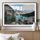 Canadian Rockies Wall Art Canvas Print – Framed Mountain by MyGreatCanvas | Canvas Wall Art Prints | Photo Prints & Wall Decor
