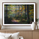Autumn Forest Wall Art Canvas Print – Framed Fall Woodland by MyGreatCanvas | Canvas Wall Art Prints | Photo Prints & Wall Decor