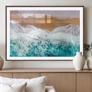 Aerial Beach Wall Art Canvas Print – Framed Ocean Waves by MyGreatCanvas | Canvas Wall Art Prints | Photo Prints & Wall Decor