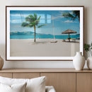 Tropical Beach Wall Art Canvas Print – Framed Palm Tree by MyGreatCanvas | Canvas Wall Art Prints | Photo Prints & Wall Decor