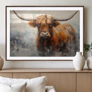 Scottish Highland Wall Art Canvas Print, Framed Longhorn Art by MyGreatCanvas | Canvas Wall Art Prints | Photo Prints & Wall Decor