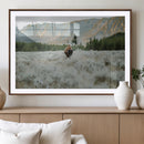 Wild Bison Wall Art Canvas Print, Majestic Mountain Pines by MyGreatCanvas | Canvas Wall Art Prints | Photo Prints & Wall Decor