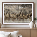Majestic Elk Herd Winter Canvas, Elk Herd Winter Landscape by MyGreatCanvas | Canvas Wall Art Prints | Photo Prints & Wall Decor