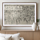 Wild Horse Stampede Wall Art Canvas Print – Monochrome by MyGreatCanvas | Canvas Wall Art Prints | Photo Prints & Wall Decor