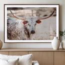 Majestic Texas Longhorn Bull Wall Art Canvas Print – Rustic by MyGreatCanvas | Canvas Wall Art Prints | Photo Prints & Wall Decor