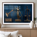 Lady Justice Wall Art Canvas Print – Elegant Gold Legal by MyGreatCanvas | Canvas Wall Art Prints | Photo Prints & Wall Decor